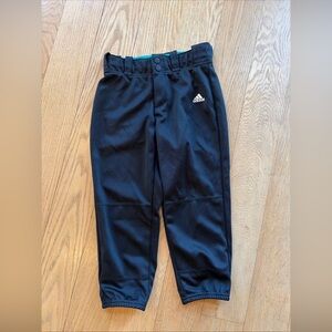 Adidas AEROREADY Youth Baseball Pants Size Medium Black Athletic Training
